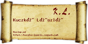 Kuczkó László névjegykártya